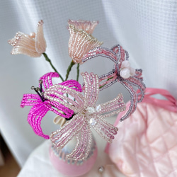 monpic' オリジナルブーケ　ビーズフラワー ビーズフラワー ビーズフラワーブーケ - メルカリ