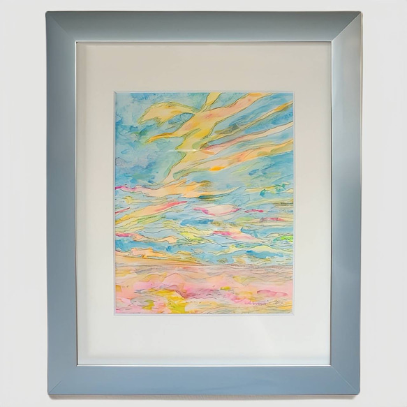 空と海と山~物見遊山の水彩画(原画) 絵画 近藤杏海 通販 18222270