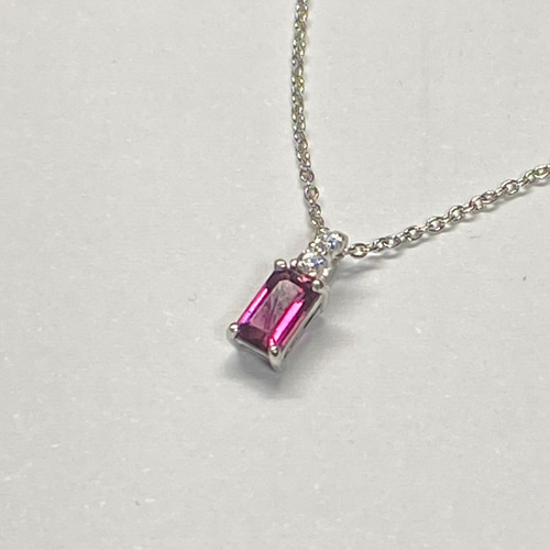 ピンクトルマリンのシルバー手作りペンダント ピンクトルマリン シルバーペンダント0.30ct Pink Tourmaline