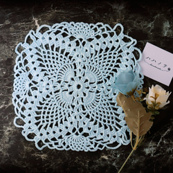 レース編み ドイリー 白色 直径約33cm その他インテリア雑貨 ハハノテ