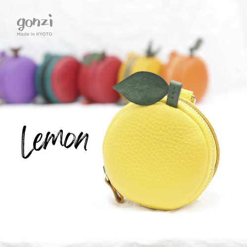 レモン 丸ミニポーチ れもん 檸檬 柚子 ゆず カスタム ゴルフボール