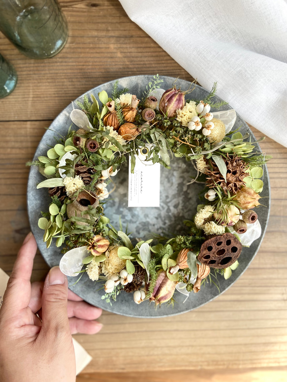 秋の実りリース ラウンド リース acorire 通販｜Creema(クリーマ) 18222821 