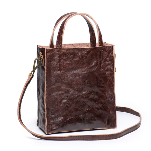 2way植物タンニン鞣し牛革トートバッグ 厚くて長持ちする本革