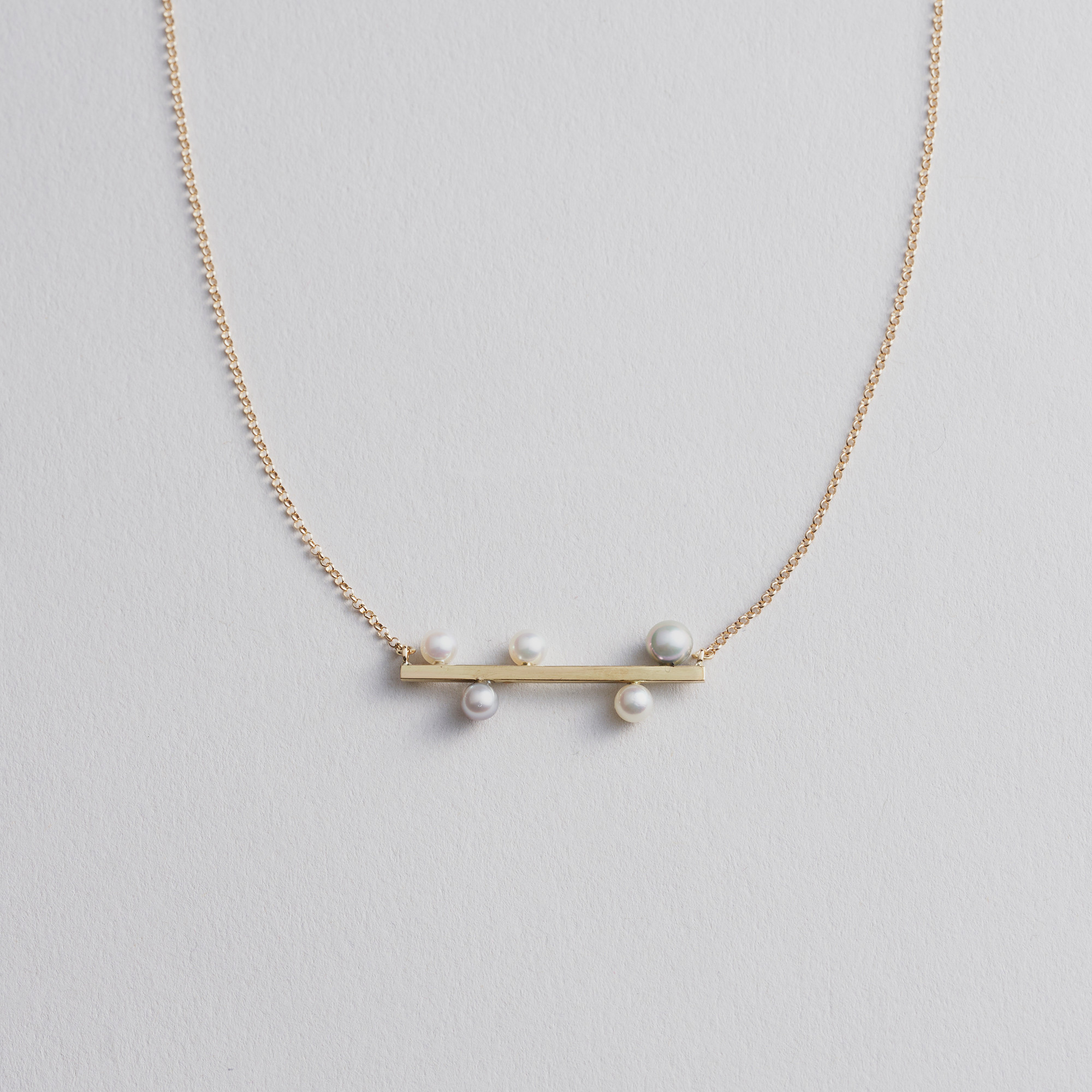 K18 アコヤパールのバーネックレス