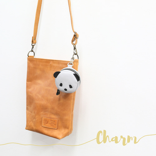 パンダ 丸ミニポーチ ゴルフボール ケース チャーム プレゼント 贈り物