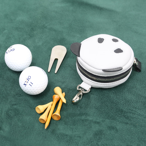 パンダ 丸ミニポーチ ゴルフボール ケース チャーム プレゼント 贈り物