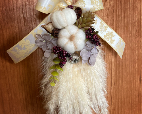 秋の便りの壁掛けタペストリー　ワイルドフラワー　パンパスグラス 秋の便りの壁掛けタペストリー ワイルドフラワー パンパスグラス