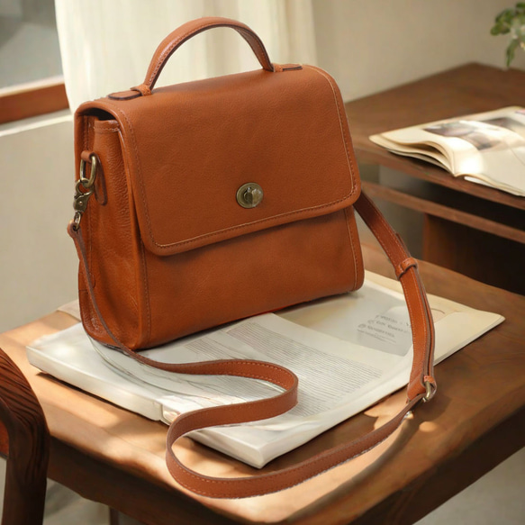 ヴィンテージ　ショルダーバッグ ALL RUNS ショルダーバッグ ヴィンテージ加工 オイルドショルダー