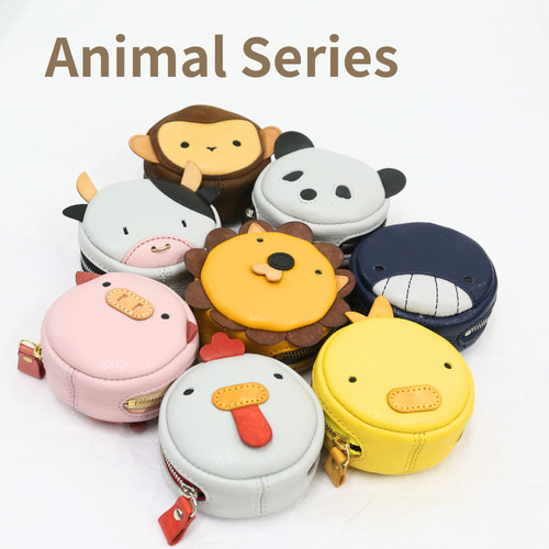 にわとり 丸型ミニポーチ ニワトリ チキン ゴルフボール ケース