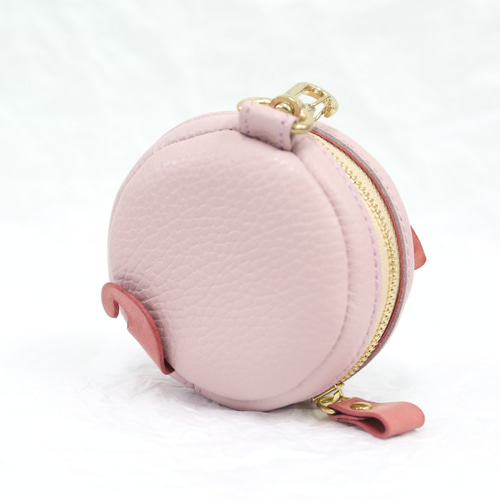 FUNNY製ファスナー付きクロコダイル丸型ポーチ こぶた 丸ミニポーチ ピッグ 豚 ブタ ゴルフボール ケース チャーム