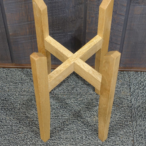 フラワースタンド 花台 オーダー シンプル 天然木 オーク（楢）無垢材