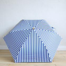 【訳あり品 約2,500円引き】竹ハンドル UVカット折りたたみ傘 stripe 紫外線99.9%カット 晴雨兼用 日傘 14枚目の画像