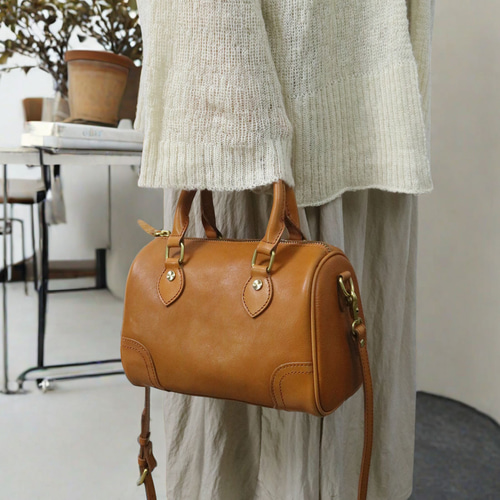 ボストンバッグ トラベルバッグ レザー 本革 牛革 手作りレトロ