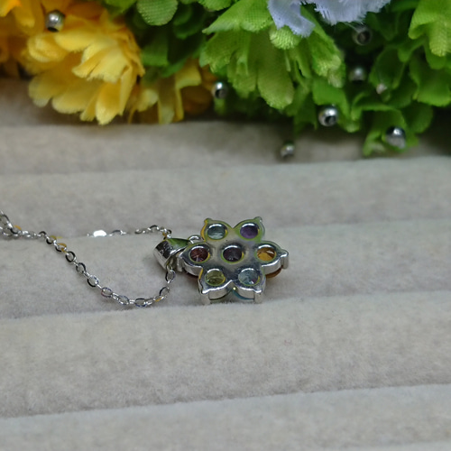 アメジスト シトリン トパーズ他 マルチストーン ペンダントトップ 925  