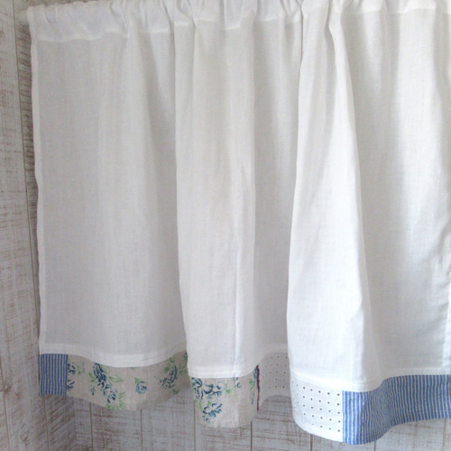 rose様ஐ⋆アンティーク・刺繍とレースのホワイトリネンガーゼ