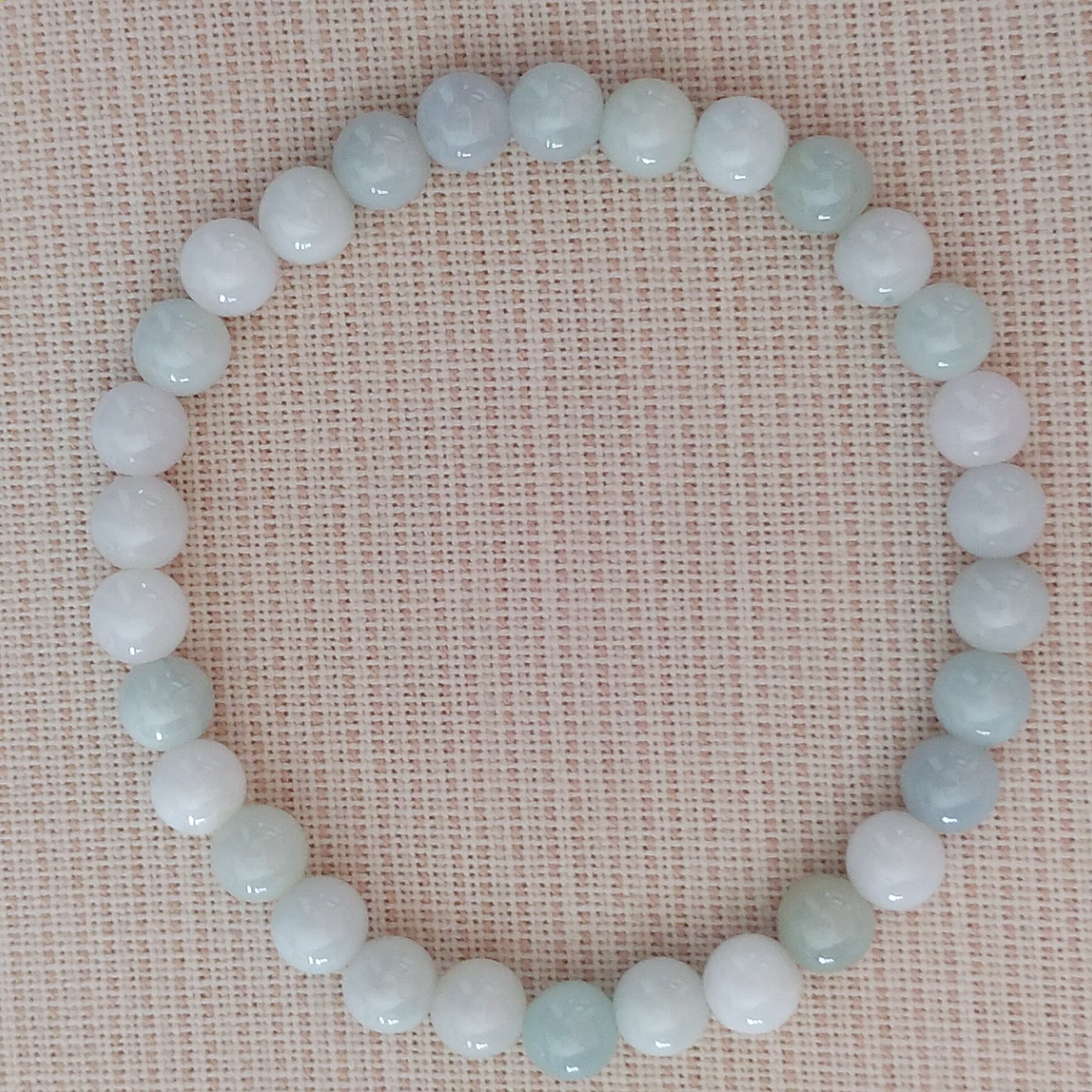 【説明必読】【送料無料】糸魚川翡翠　6mm前後　ブレスレット　希少ストーン　16cm　Mサイズ　お直し可