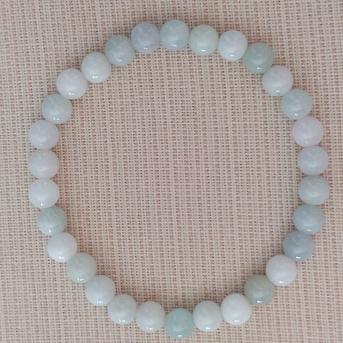 説明必読】【送料無料】糸魚川翡翠 6mm前後 ブレスレット 希少ストーン