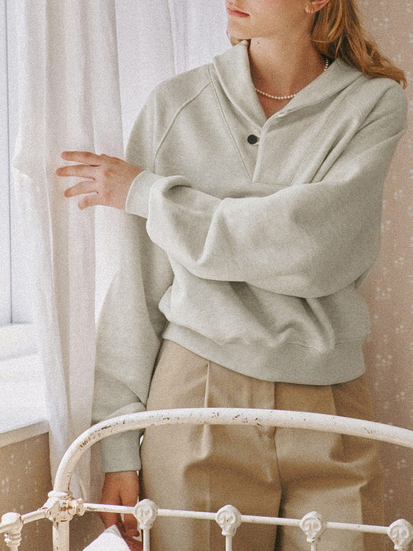 秋季純棉翻領派克大衣 第5張的照片