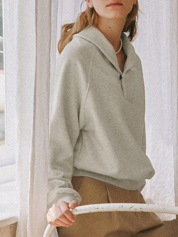 秋季純棉翻領派克大衣 第4張的照片