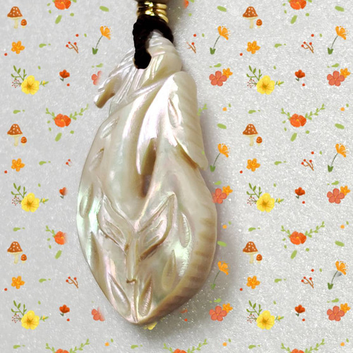 夜光貝☆ハワイアンジュエリー デザイン☆フィッシュフック (釣り針