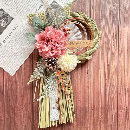 しめ縄リースお正月リースNo.9