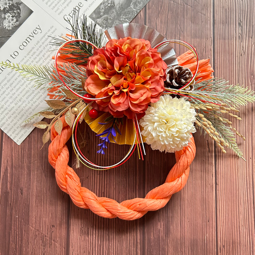 魔女の棲む森～木の実と休日～】ドライフラワー フライングリース