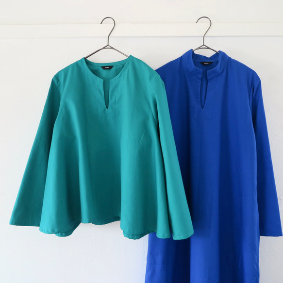 全70色 / SS~10L / 選べるサイズ・着丈・襟・袖 / コットンオックス / ブラウス チュニック 3枚目の画像