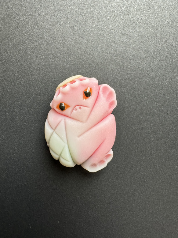 【オーダー】赤い河童【和菓子風】 1枚目の画像