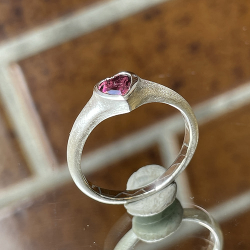 ルベライト ピンク トルマリン ハートシェイプカット 0.4ct 印台