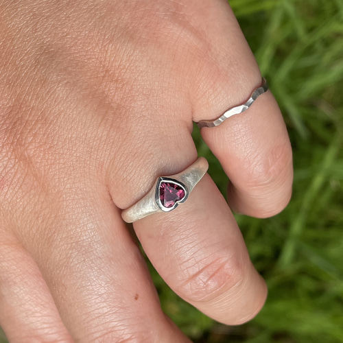 ルベライト ピンク トルマリン ハートシェイプカット 0.4ct 印台