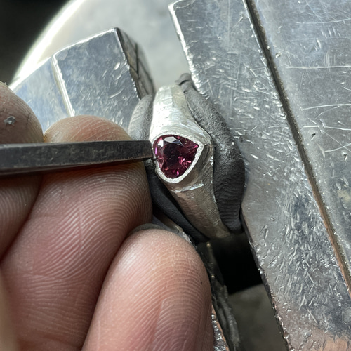 天然石　ルベライト　シルバーリング刻印有　希少　ピンクトルマリン　大粒　エルメス 天然石 ルベライト シルバーリング刻印有 希少 ピンクトルマリン 大粒