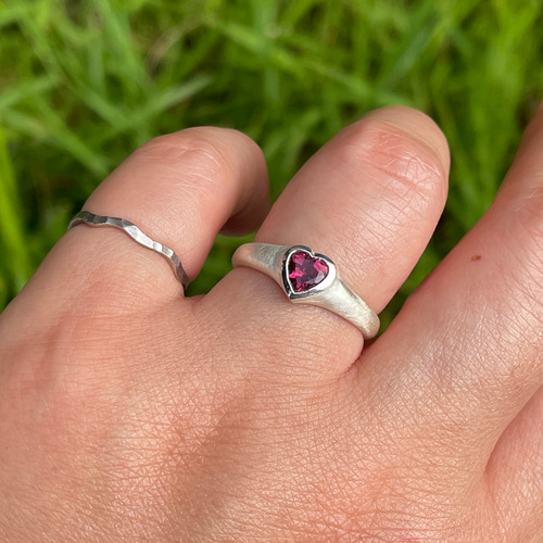 ルベライト ピンク トルマリン ハートシェイプカット 0.4ct 印台