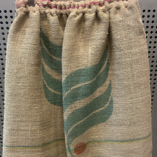 古着リメイク 手書きメッセージアイボリーロングスカート 140-150]ラメチュールティアードロングスカート(ロング・マキシ