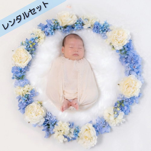 【ニューボーンフォト】写真撮影用フラワーリース ニューボーンフォト】写真撮影用フラワーリース