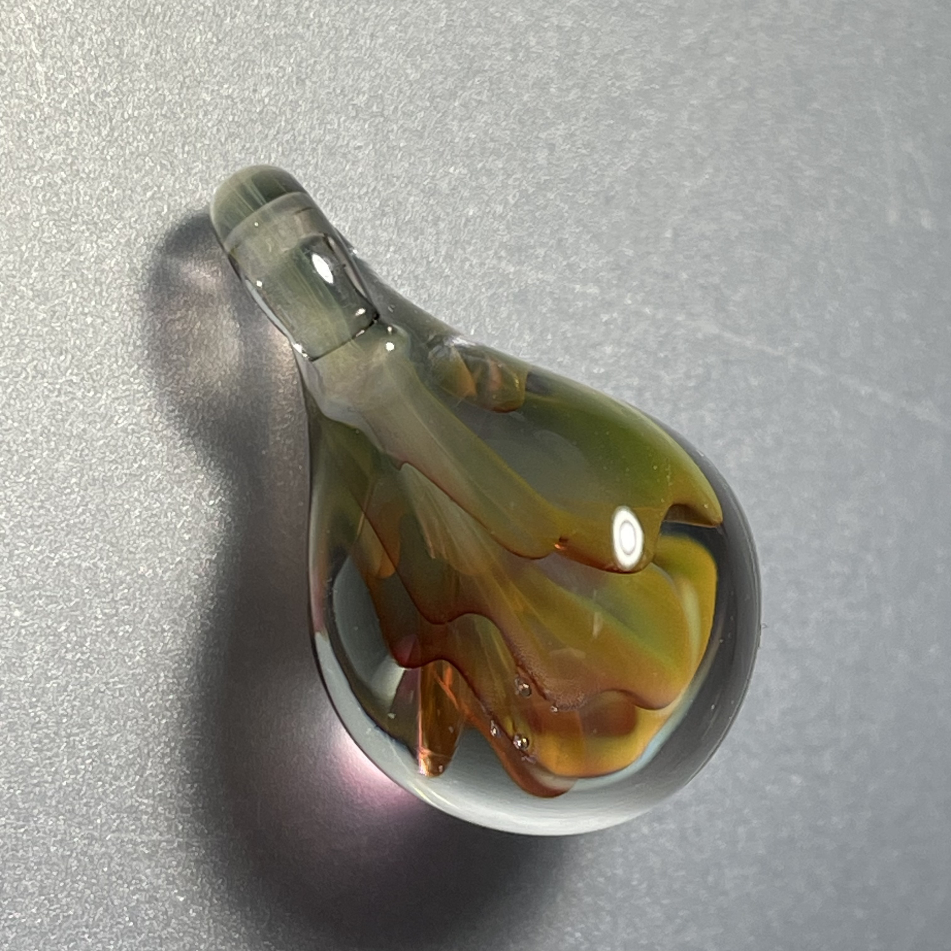 オーロラペンダントトップ  グレー