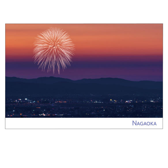 「長岡」日本各地の花火ポストカード  PO-15-006 2枚目の画像