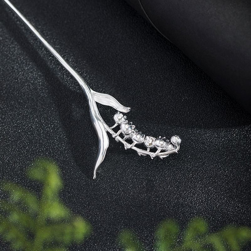 鈴蘭のかんざし - 清楚で優雅な姿が美しく再現 K154 かんざし Vary  