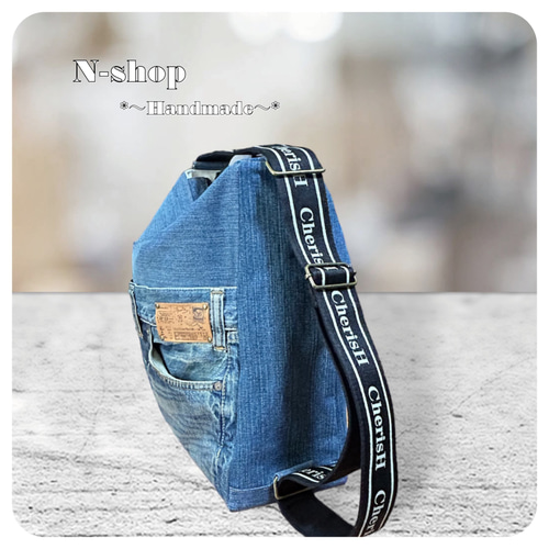 ☆デニムリメイク☆3wayショルダーバッグ❥ハンドメイド❥ ☆デニムリメイク☆3wayショルダーバッグ❥ハンドメイド