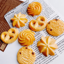 こんがり焼けた本物そっくりなクッキー 食品サンプル ディスプレイ 4個