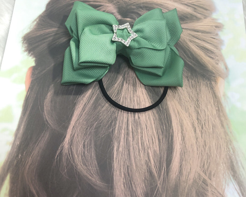 【ハンドメイド】ちょうちょ⚮̈リボンヘアゴム２点セット リボンのちょうちょうの作り方』春のハンドメイド こどものヘア