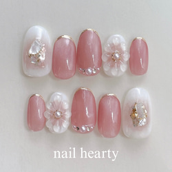 フラワーリップグロス ネイルチップ ブライダル ウェディング 結婚式