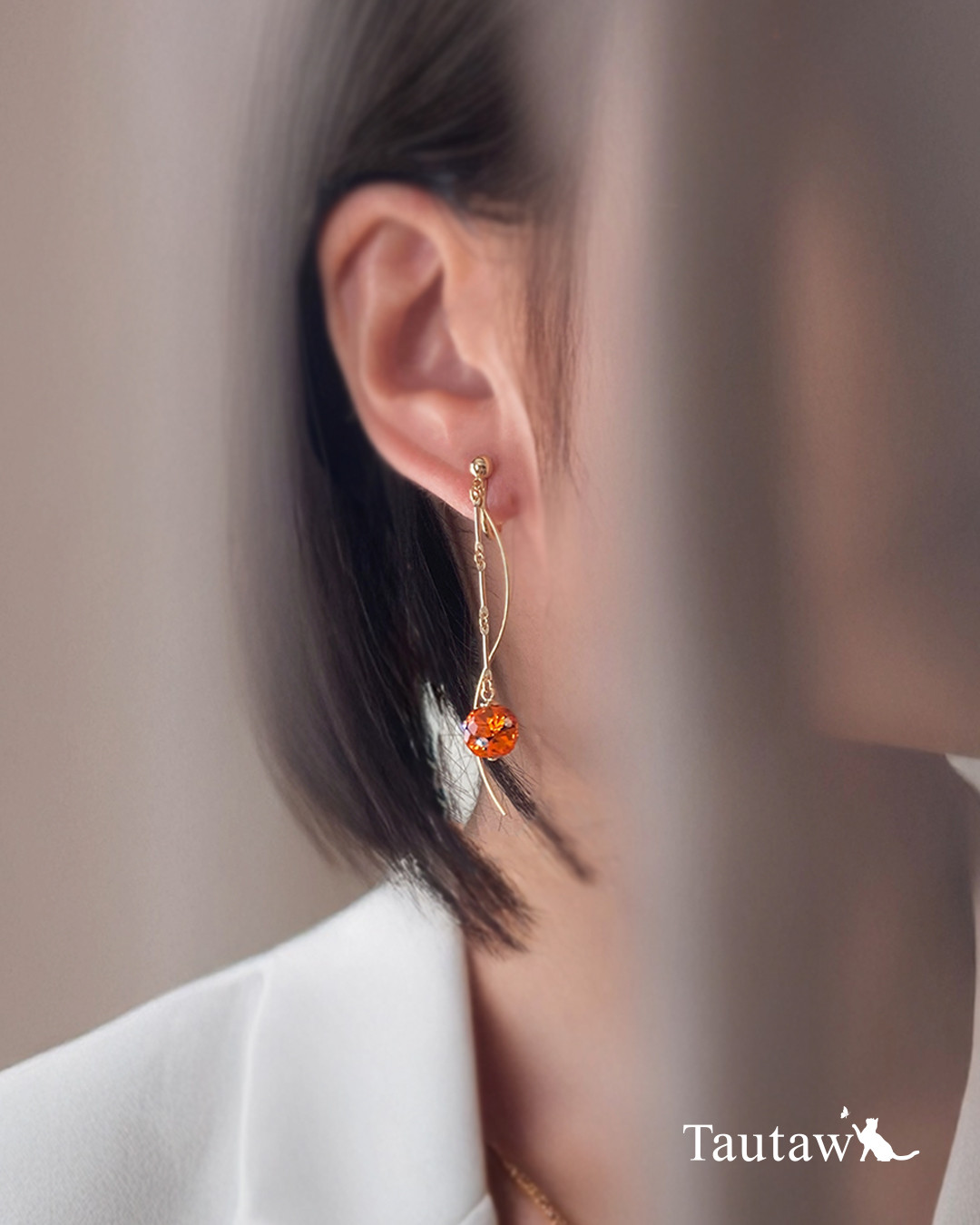 【サン】ミラーボール煌めき ピアス・イヤリング｜プレシオサ使用 受注生産