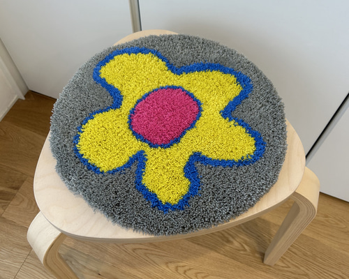 \"一点物\" ラグマット　カーペット　絨毯　タフティング　インテリア 家具 ラグ 新作】タフティング ラグマット チェアマット インテリア ラグ