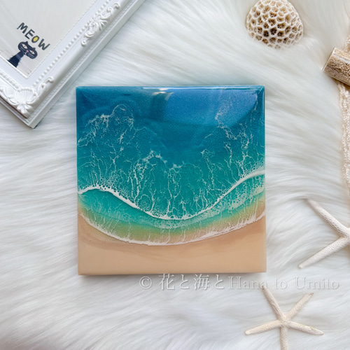 波レジン オーシャンレジン リクエスト&ご相談 （オーダ制作＊海と白波  