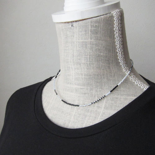 K18 黒ビーズ 多層ネックレス 楽天市場】ネイティブカラー ビーズネックレス 黒 ブラック 55cm