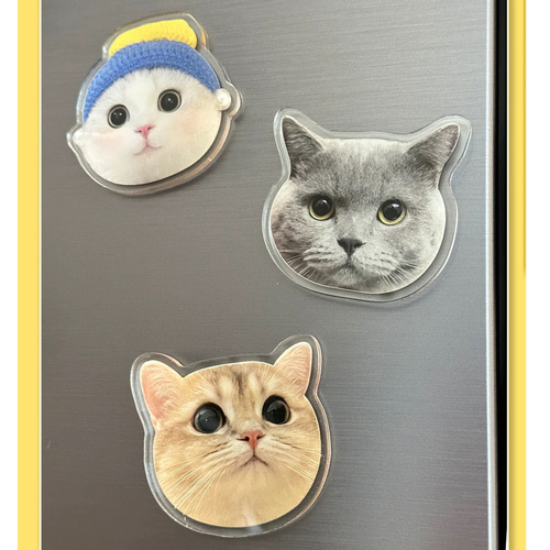 オーダーメイド アクリルマグネット 冷蔵庫用マグネット うちの子