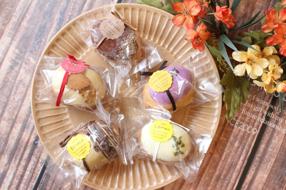 ☆期間限定☆『季節のケーキ5種アソートセット』さつまいも・栗・りんご・バナナ・レモン 2枚目の画像