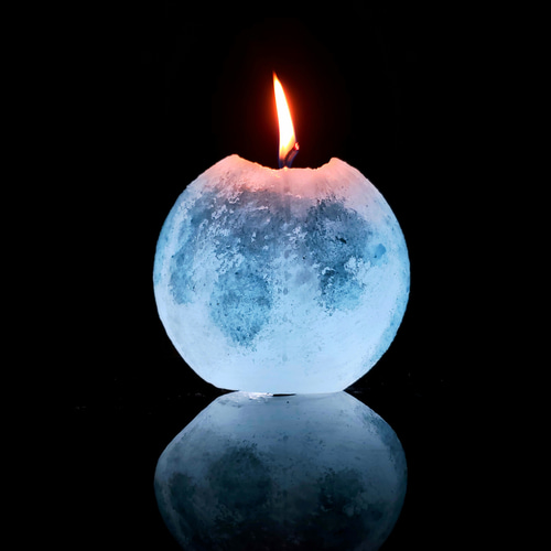 月と暦 碧 -tuki to koyomi ao- アロマキャンドル ブルームーン