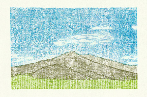 小さな額絵・筑波山/911 2枚目の画像
