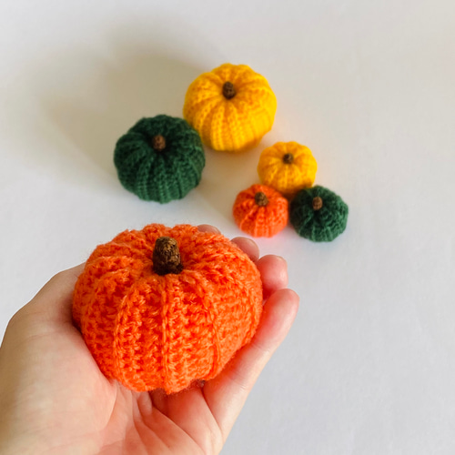 out  Natural  Halloween * *❁毛糸の優しいパンプキン❁ out Natural Halloween * *❁毛糸の優しいパンプキン❁